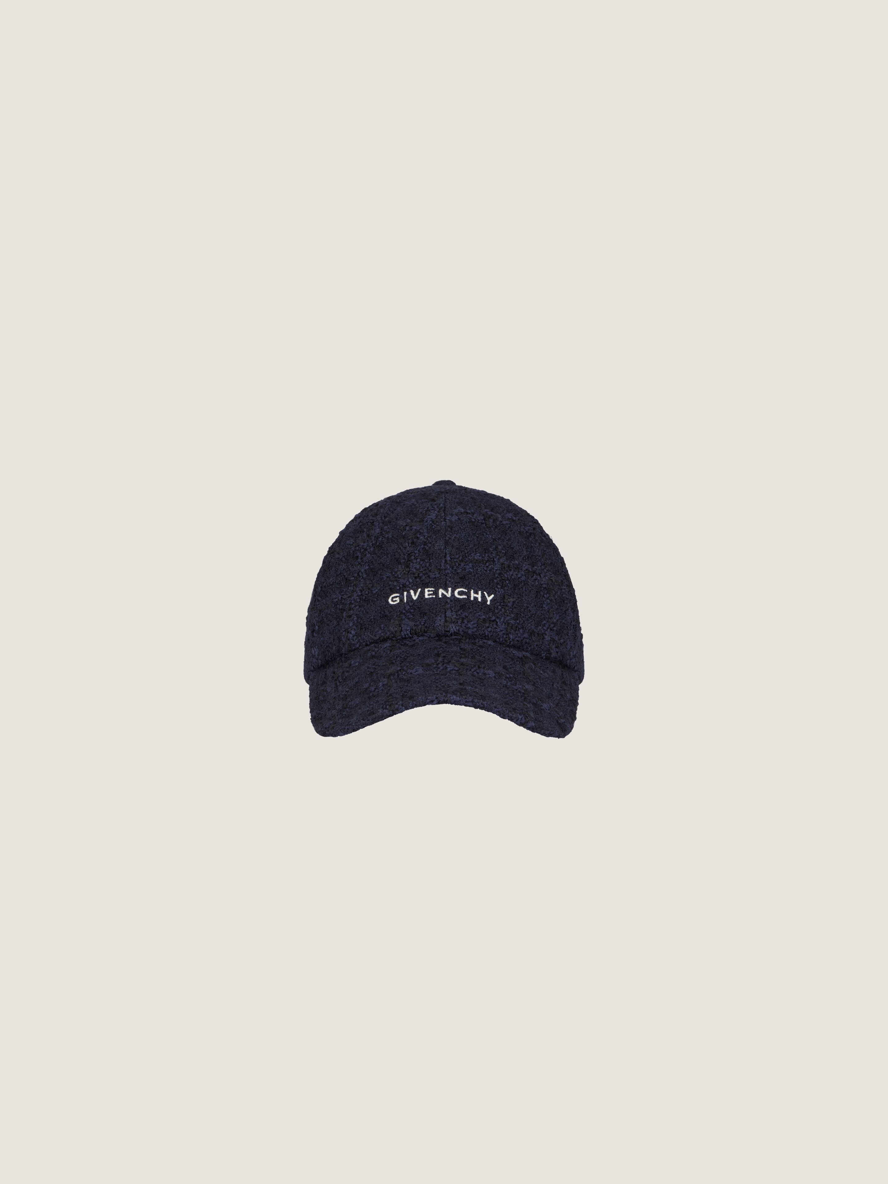 GIVENCHY embroidered cap in tweed